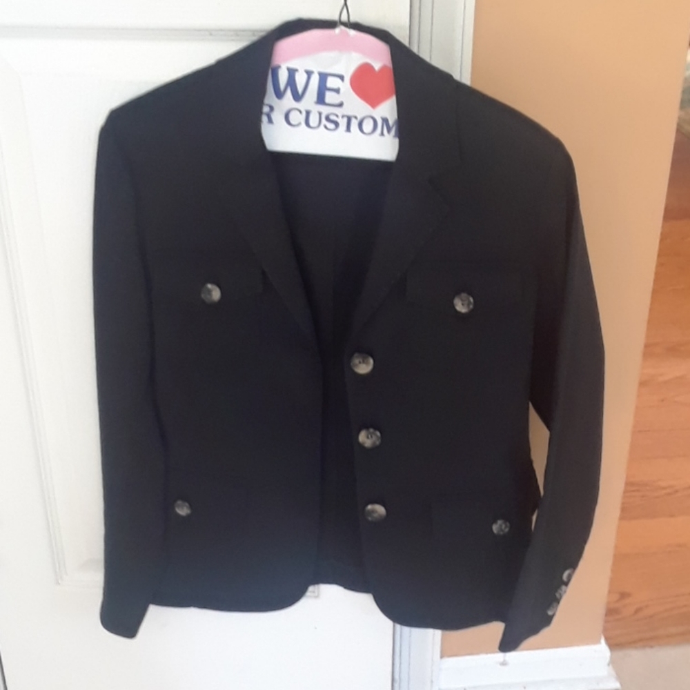 Theory Linen Blend Button Down Blazer - image 1